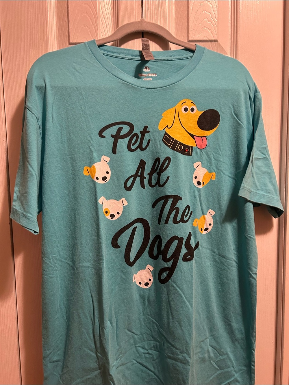 Pet All The Dogs Graphic Tee - Teal